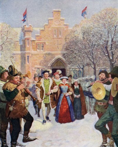 Illustratie voor De Zwarte Pijl door Robert Louis Stevenson door Newell Convers Wyeth